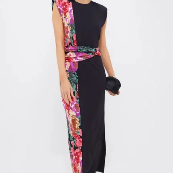 Tuckernuck Black and Floral Maxi Dress - Picture 4 of 6